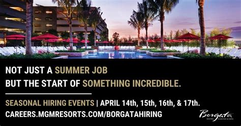 borgata hiring